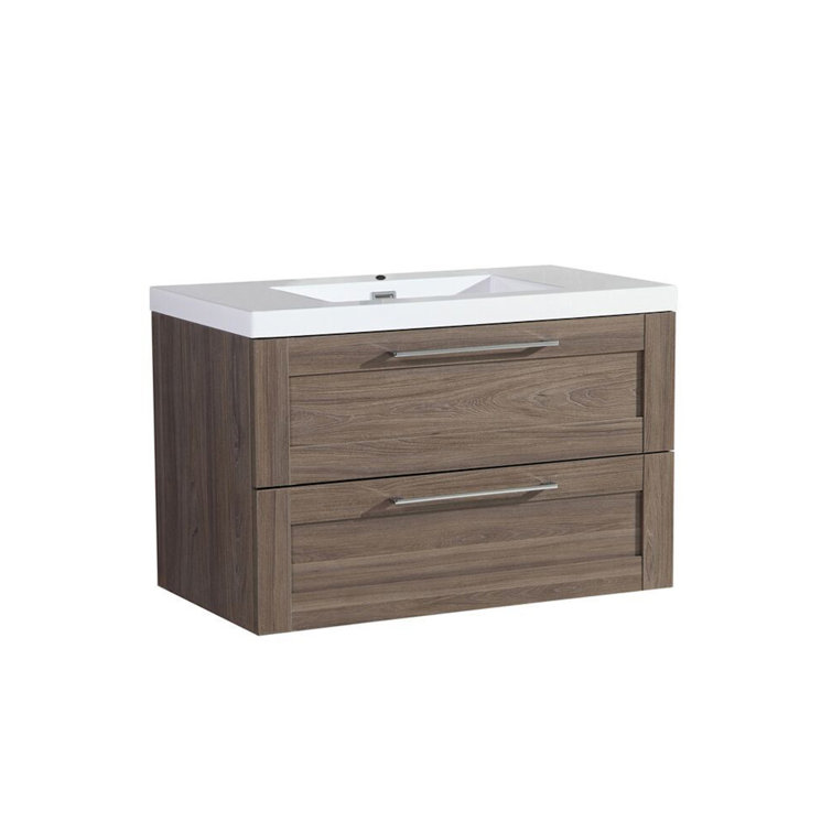 Ivy Bronx Devillage 36" WallMounted Single Bathroom Vanity Set